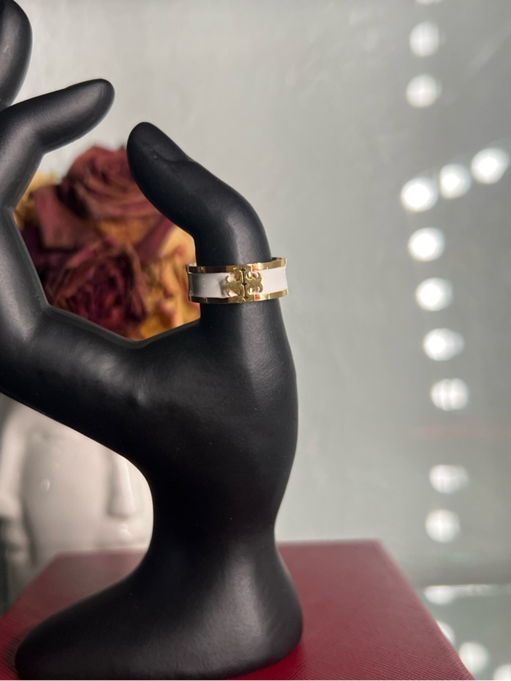 Gold and White Women’s Ring